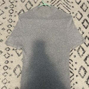 Grey short sleeve turtleneck  Zara men